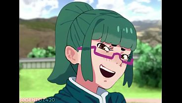 Chica anime se traga toda la leche en la boca
