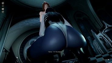 Juego hentai 3D con hembra de tetas enormes y culo sumiso