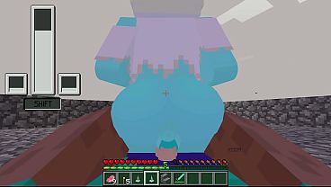Minecraft: follada salvaje en el mundo de bloques