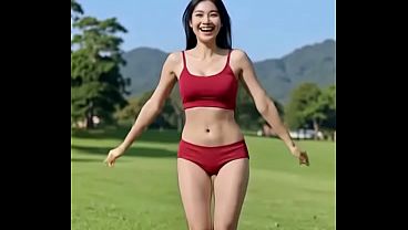 Mujer desnuda follando salvajemente en el bosque